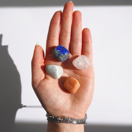 Kit de Minerales | Intuición y energía femenina - Minerales para ciclos y sensibilidad