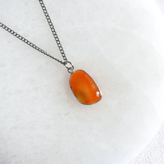 Collar Cornalina facetada