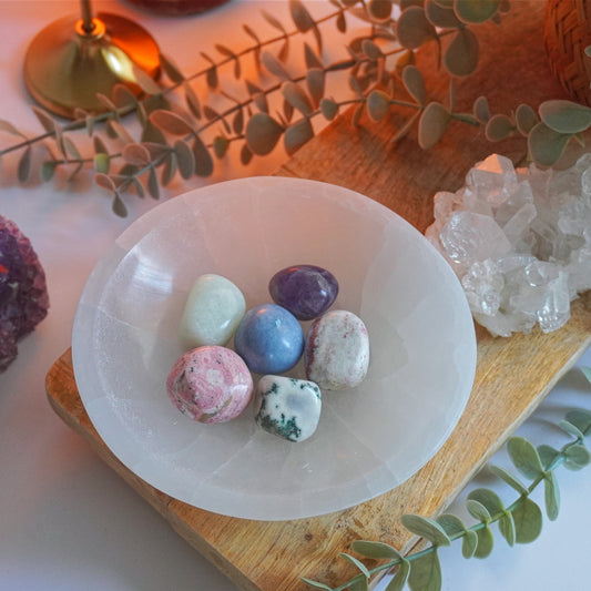 Bol de Selenita | Limpieza energética y atmósfera pacífica