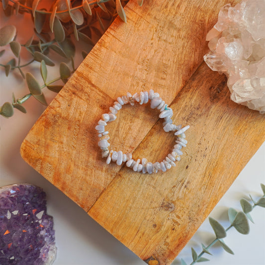 Pulsera Calcedonia | Chips | Creatividad y armonía