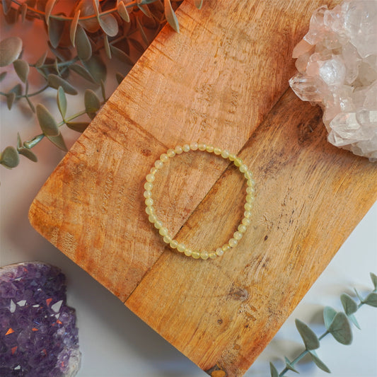 Pulsera Jade | Bolas 4mm | Buena suerte y prosperidad