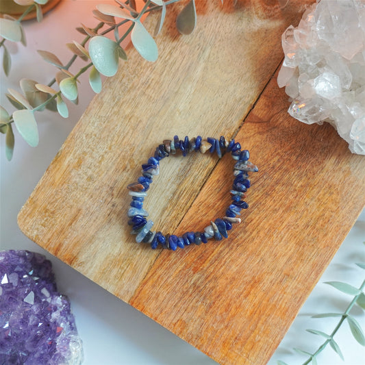 Pulsera Sodalita | Chips | Equilibrio emocional y confianza