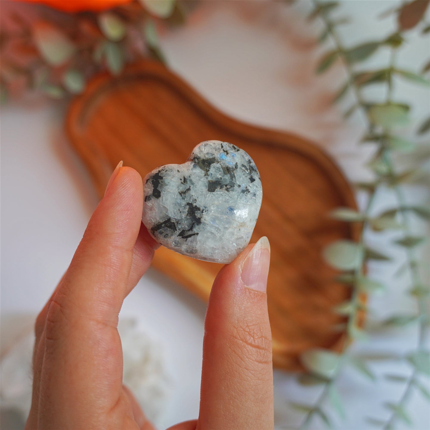 Corazón de Piedra Luna | Energía femenina e intuición