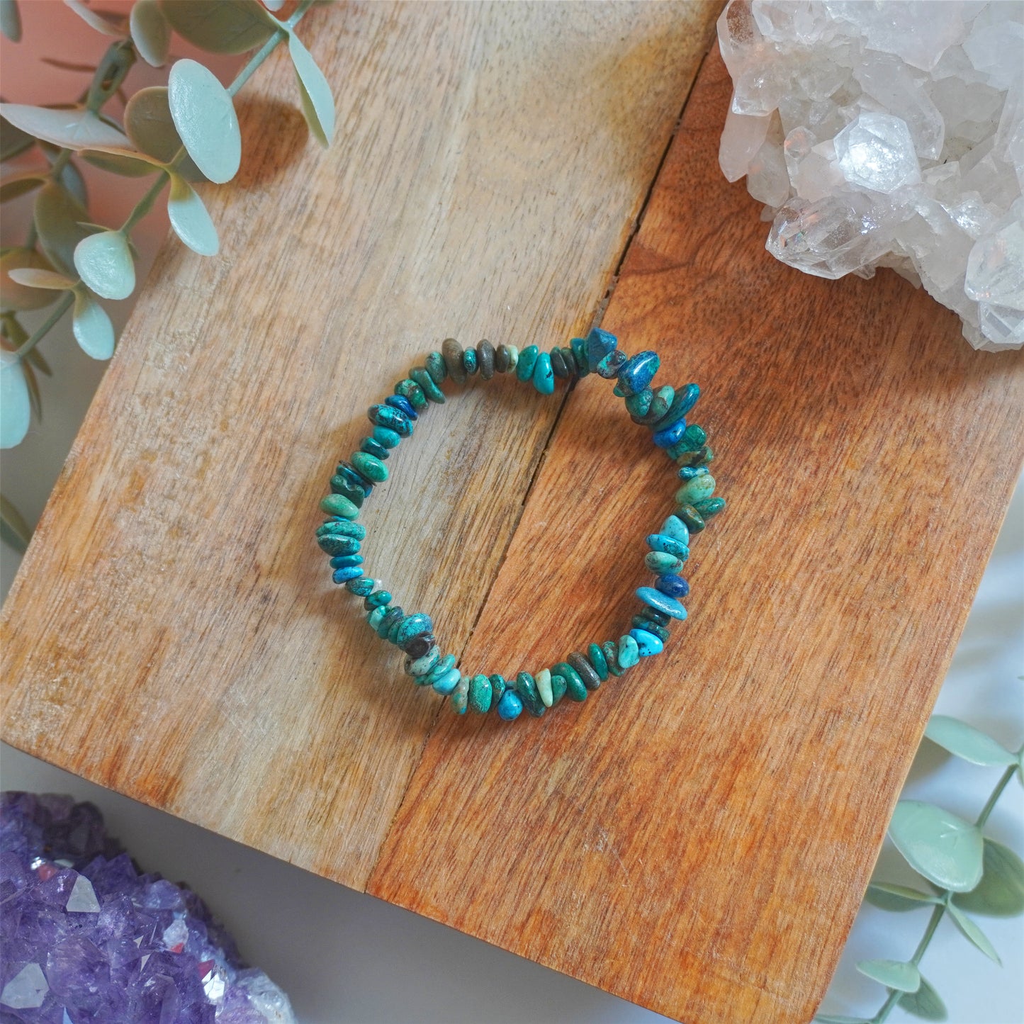 Pulsera Crisocola | Chips | Fuerza interna y sensibilidad
