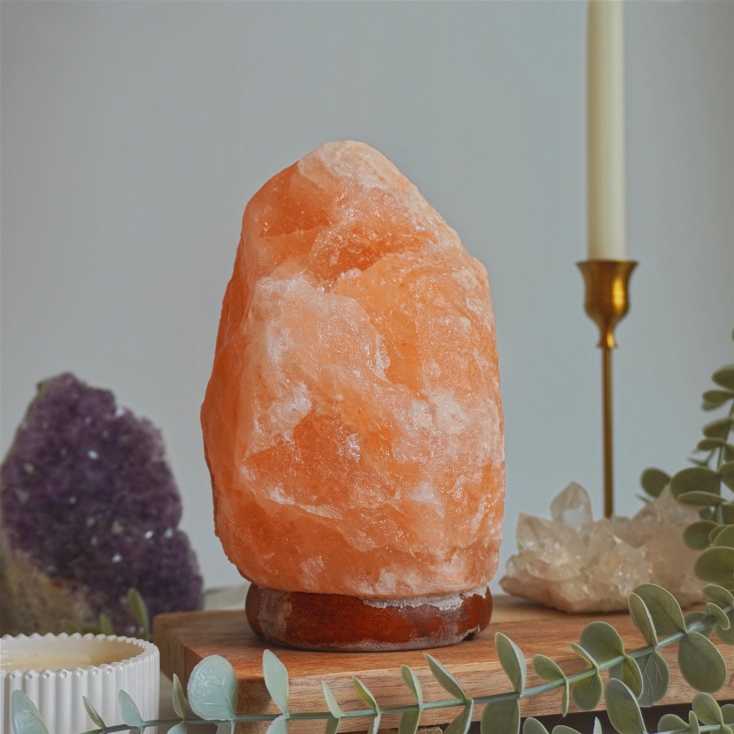 Lámpara de Sal del Himalaya - Luz cálida y ambiente acogedor