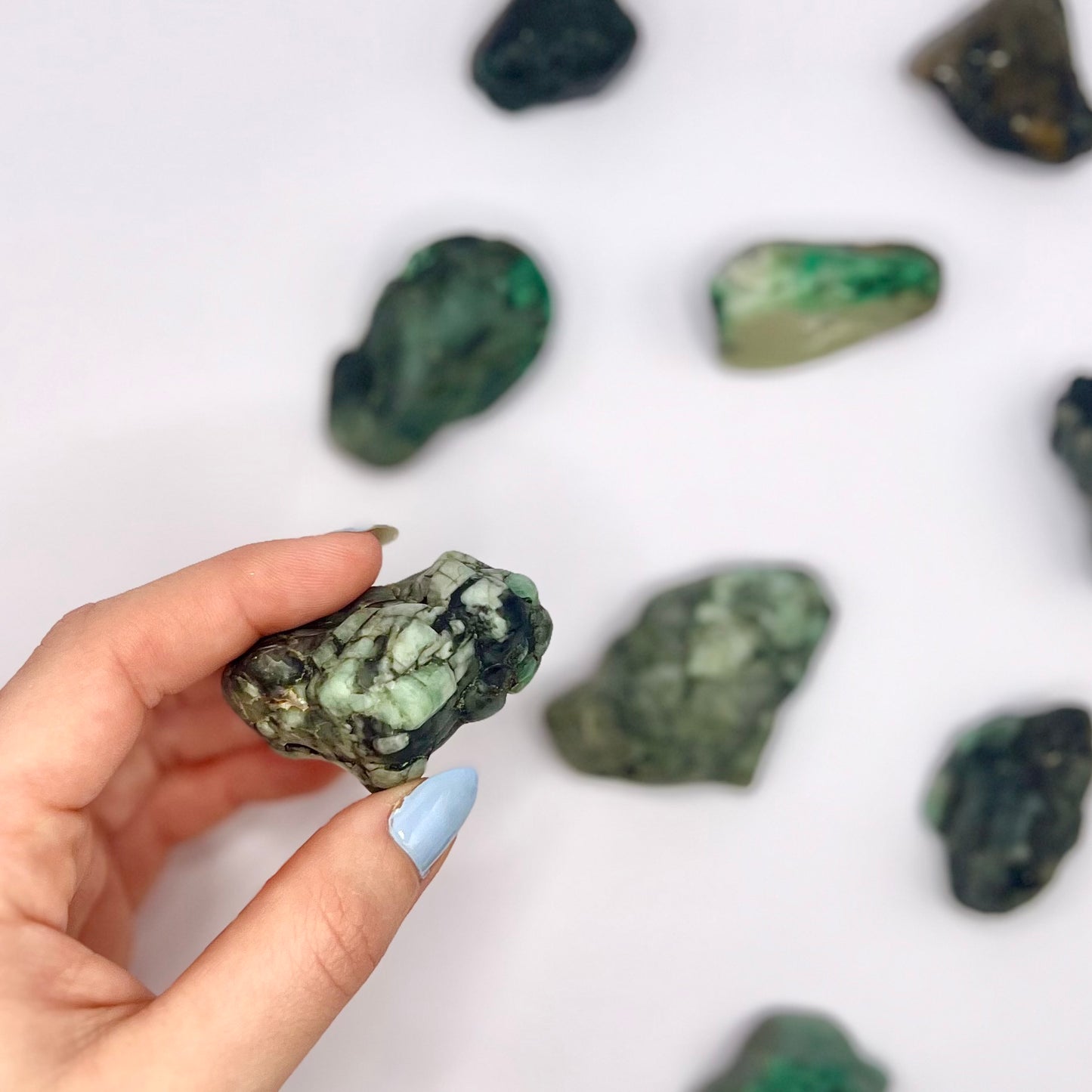 Esmeralda rodado - White Shine