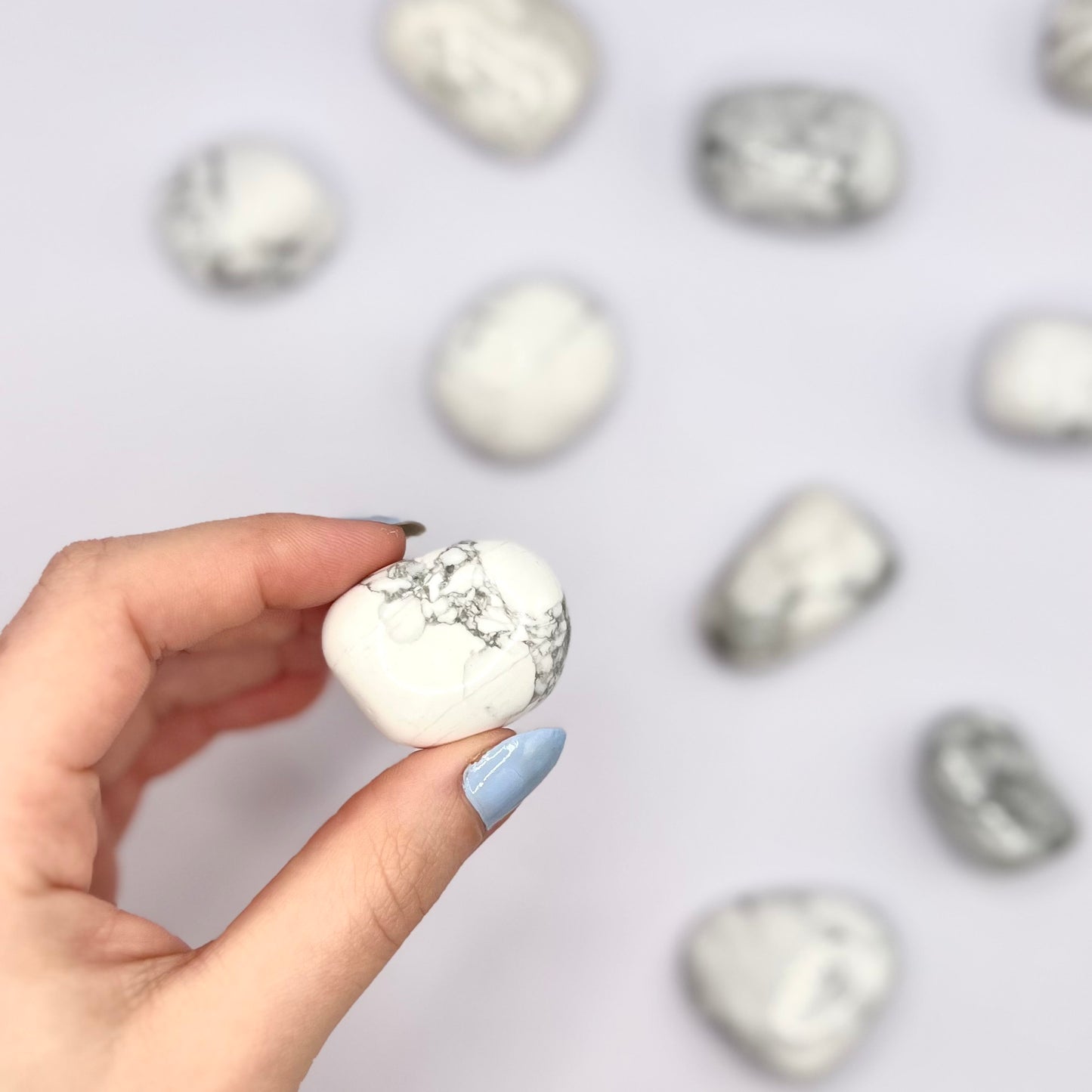 Howlita rodado - White Shine