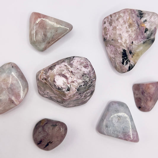 Charoita rodado - White Shine