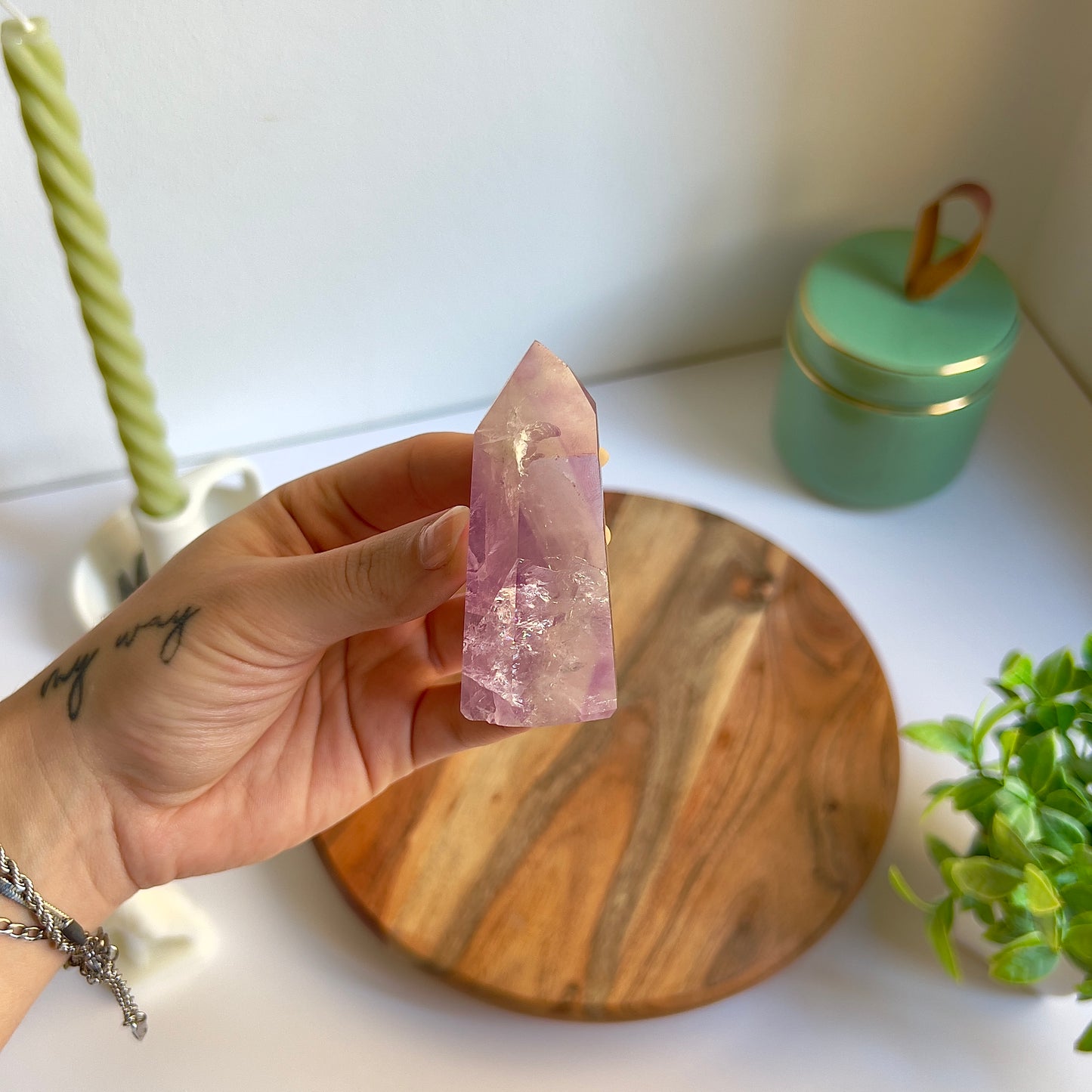 Punta pulida de Amatista