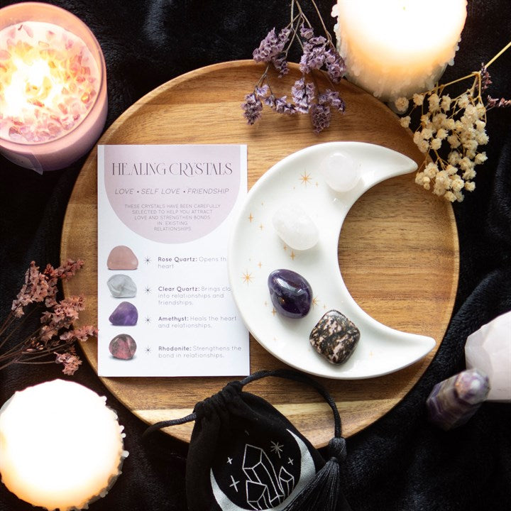 Pack de Minerales para el Amor + Plato de Luna - White Shine