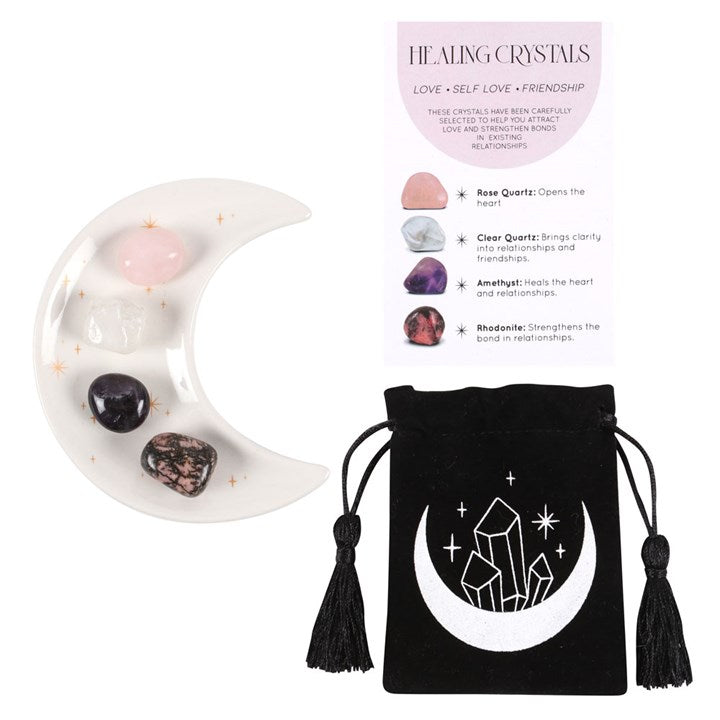 Pack de Minerales para el Amor + Plato de Luna - White Shine