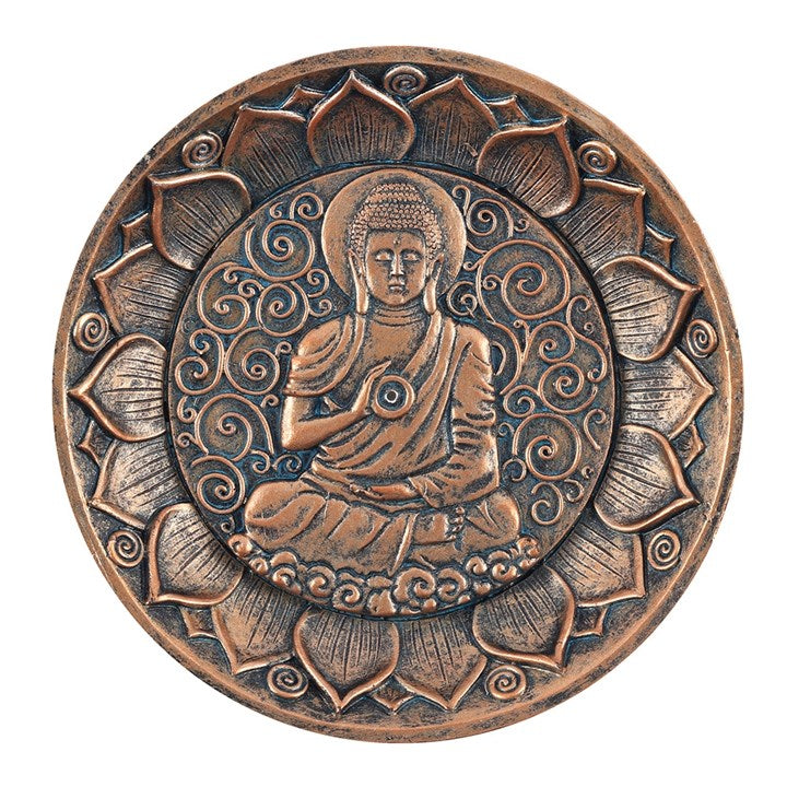 Portaincienso Buddha redondo - White Shine