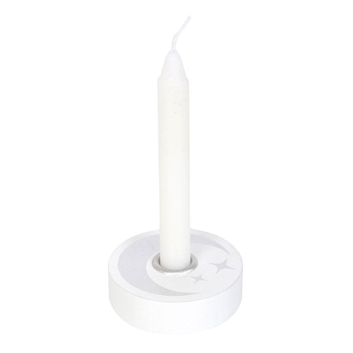 Portavelas Luna - White Shine