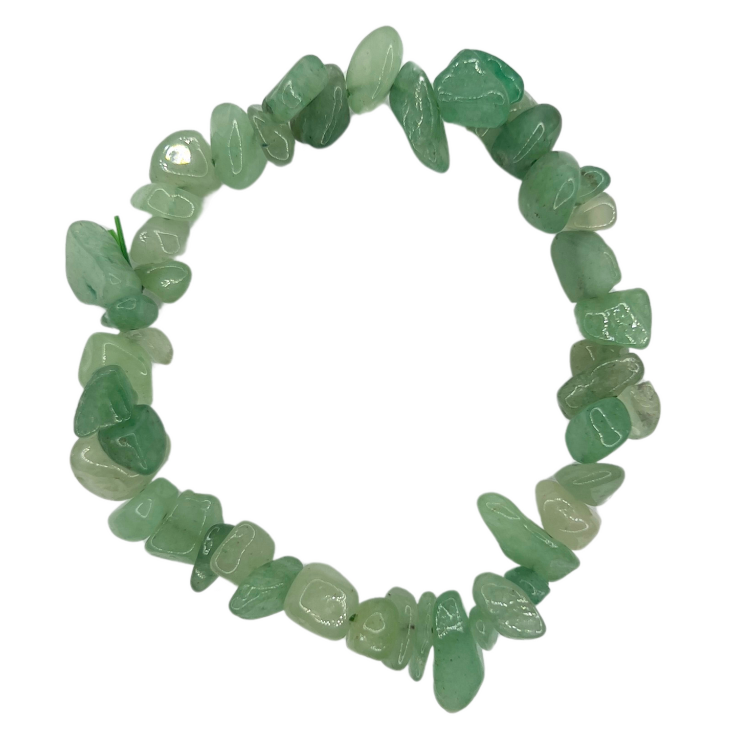 Pulsera chips Cuarzo Verde
