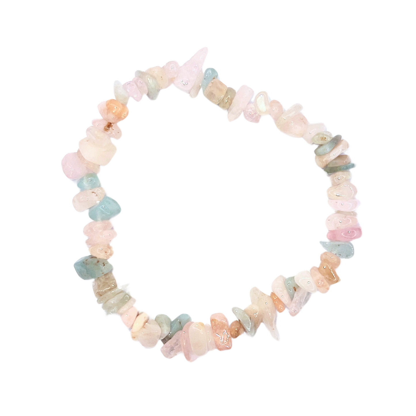 Pulsera chips Morganita - White Shine