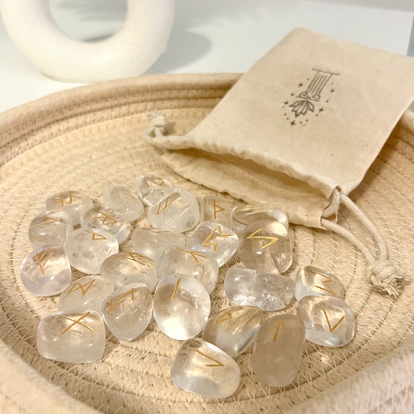 Runas Vikingas de Cuarzo extra - White Shine