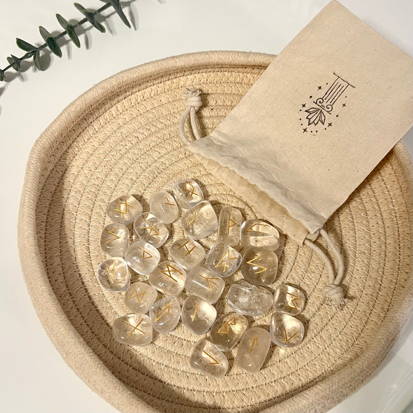 Runas Vikingas de Cuarzo extra - White Shine