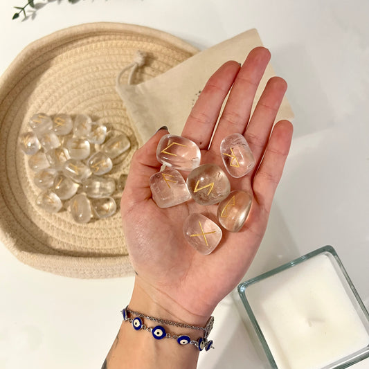 Runas Vikingas de Cuarzo extra - White Shine