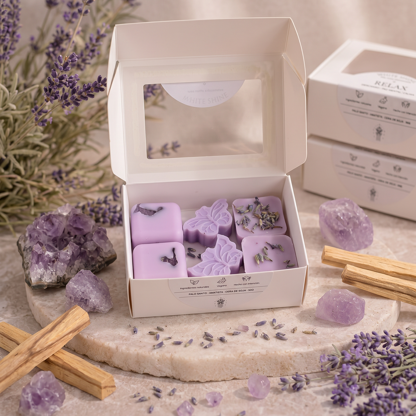 Wax melts Relax Palo Santo y Amatista