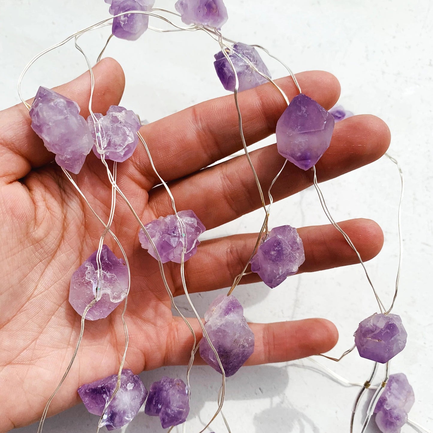 Guirnalda de luces LED con Amatista