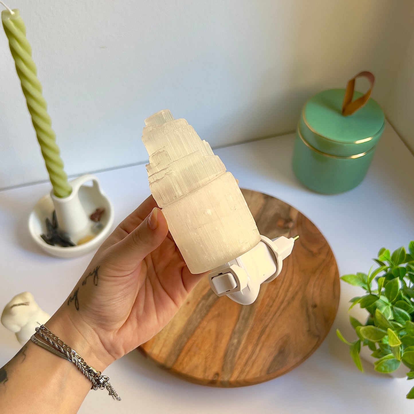 Lámpara de Selenita