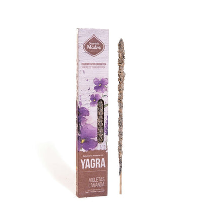 Incienso Yagra - Violetas y Lavanda - Abundancia, limpieza energética y calma | Sagrada Madre