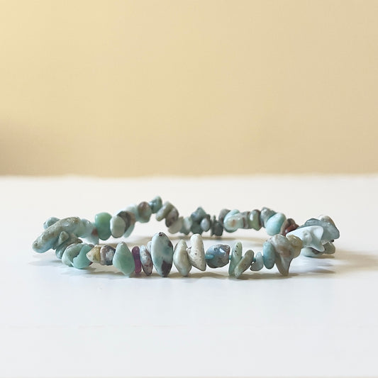 Pulsera chips Larimar