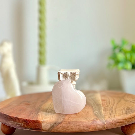 Corazón de Cuarzo Rosa