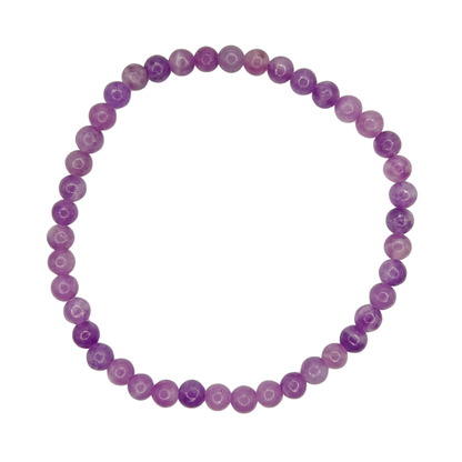 Pulsera Lepidolita | Bolas 4mm | Ansiedad y superación