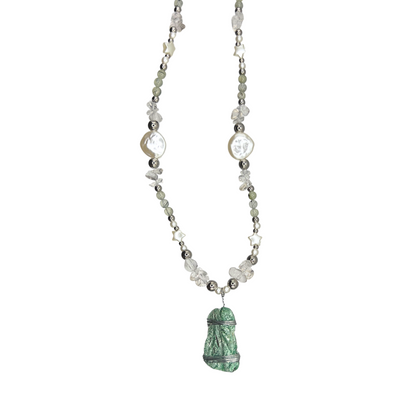 Collar Aletheia con Fucsita - Claridad, intuición y equilibrio emocional