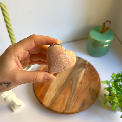 Corazón de Ópalo Rosa