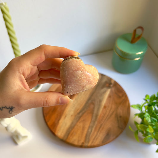 Corazón de Ópalo Rosa