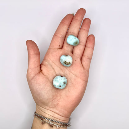 Larimar rodado - White Shine