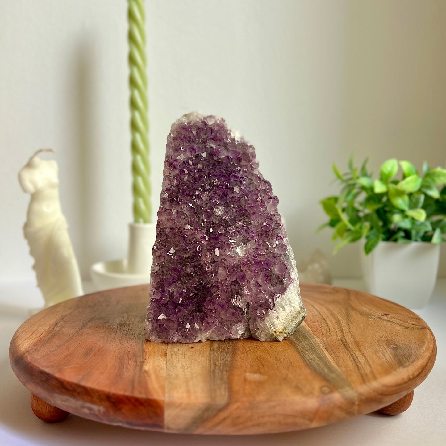 Drusa de Amatista con base plana