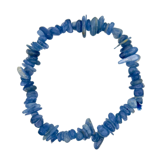 Pulsera chips Cianita