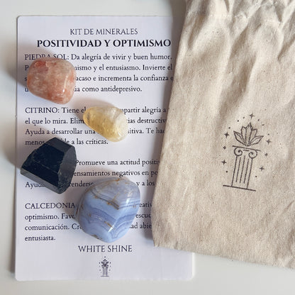 Kit de minerales de positividad y optimismo