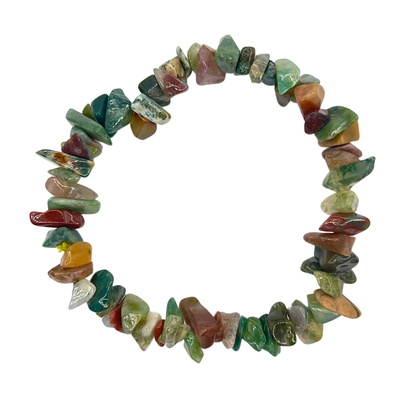 Pulsera Ágata Musgosa | Chips | Conexión con la naturaleza y crecimiento
