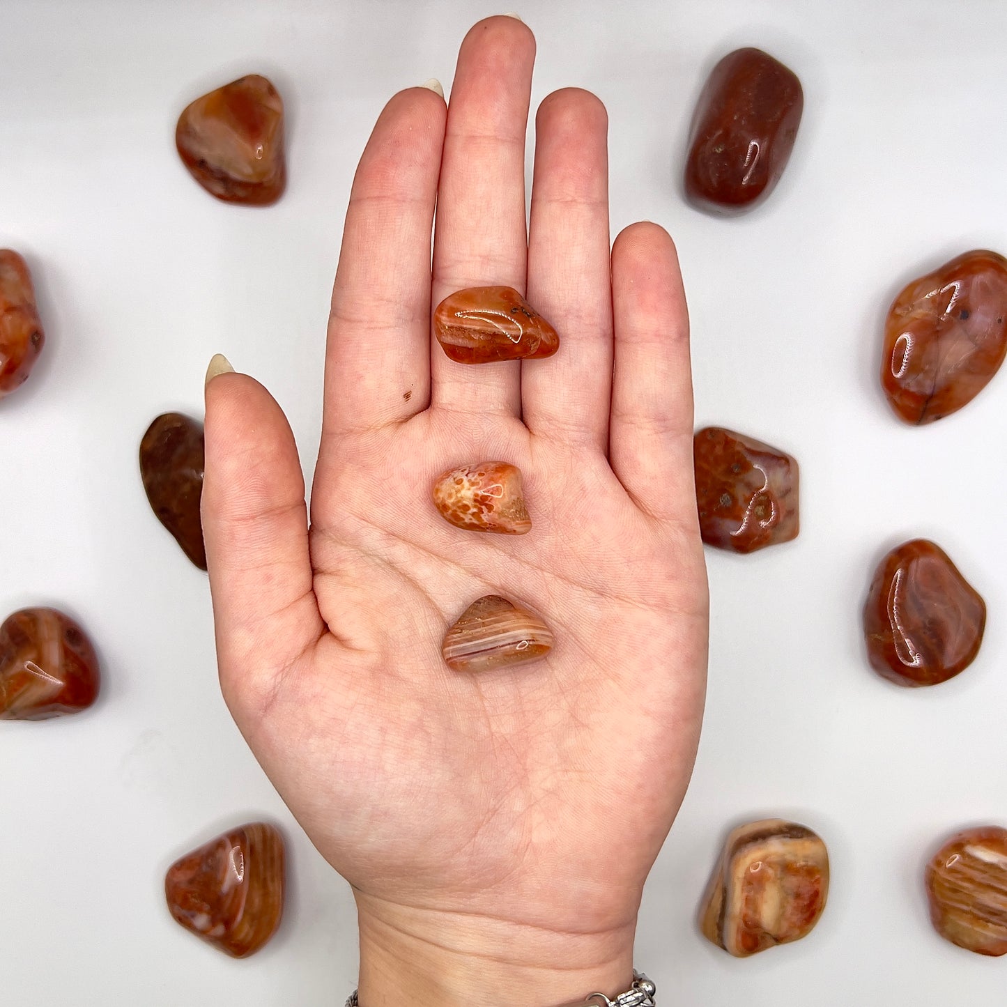 Ágata Bandeada rodado