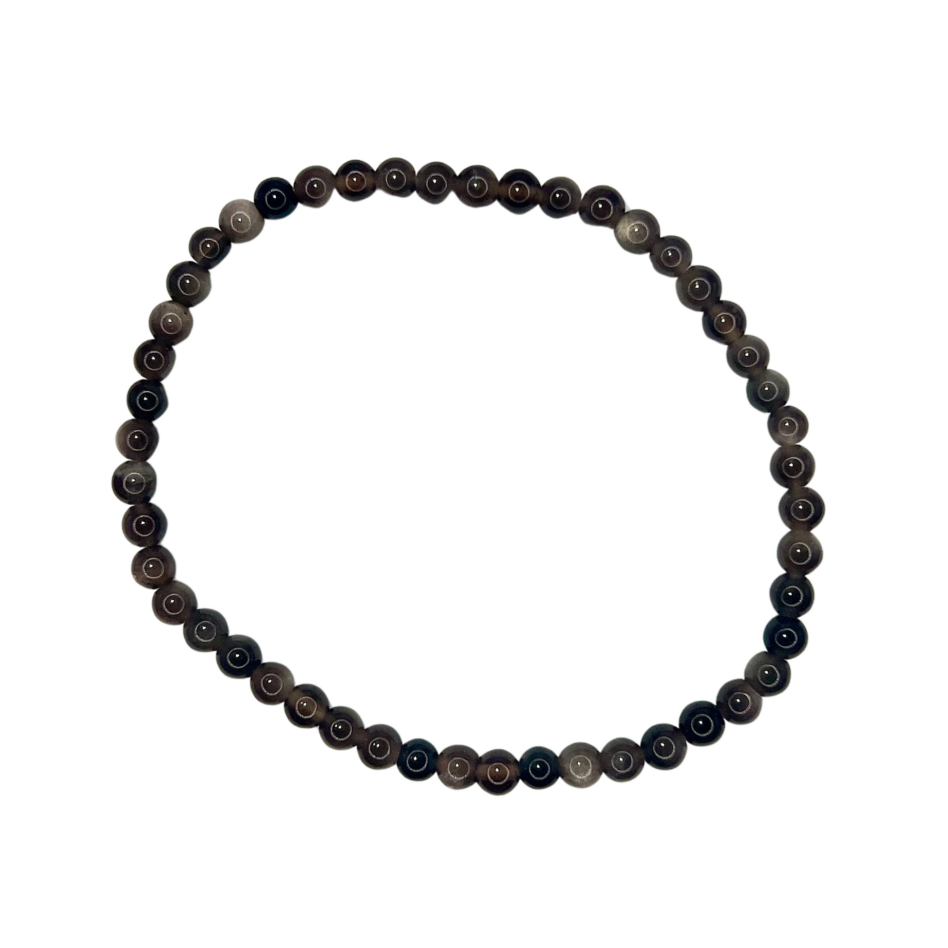 Pulsera Obsidiana Dorada - White Shine