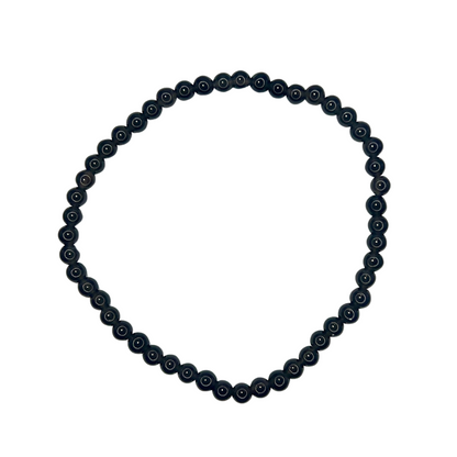Pulsera Obsidiana - White Shine