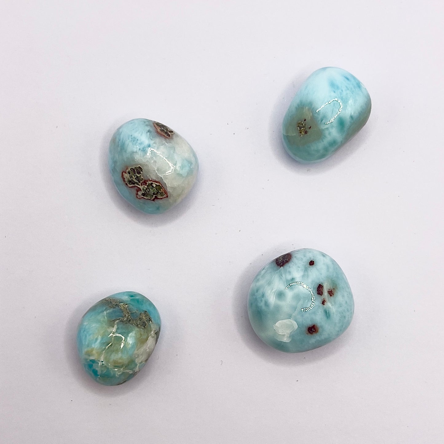 Larimar rodado - White Shine