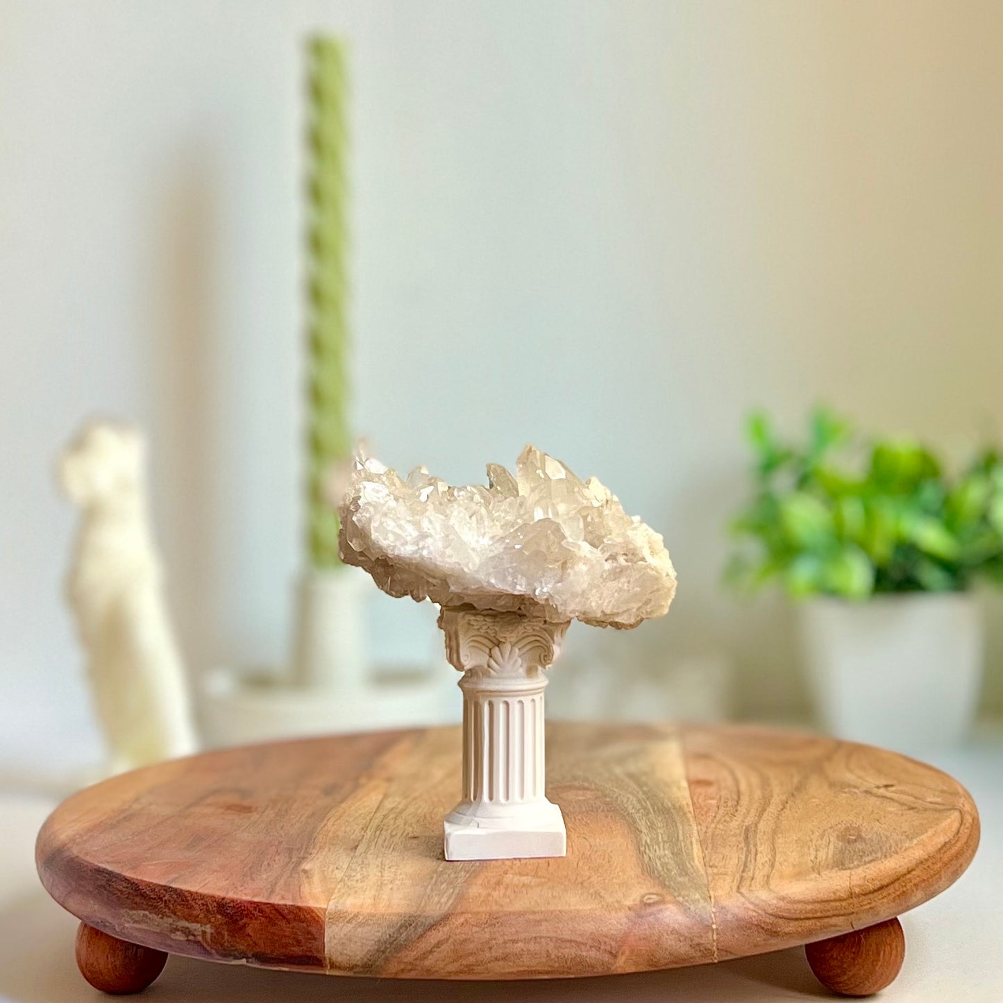 Drusa de Cuarzo Blanco