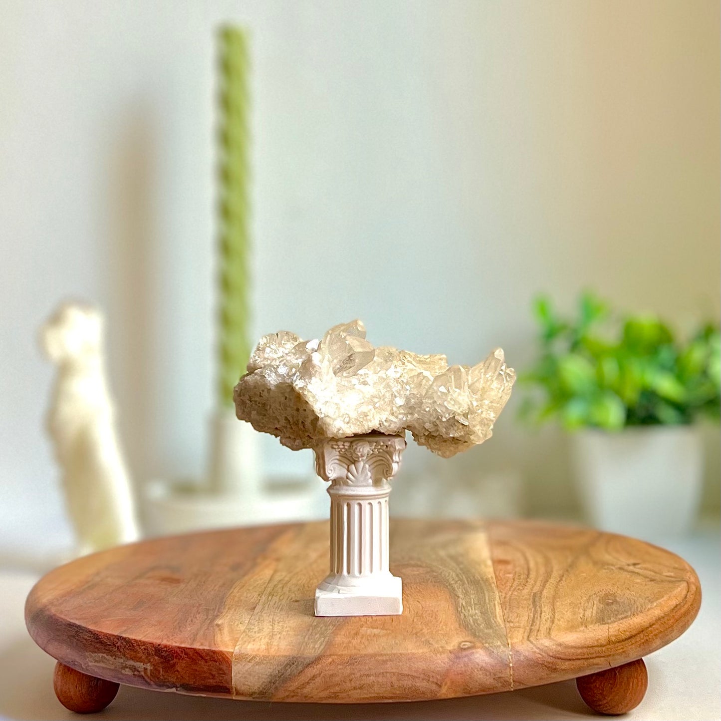 Drusa de Cuarzo Blanco