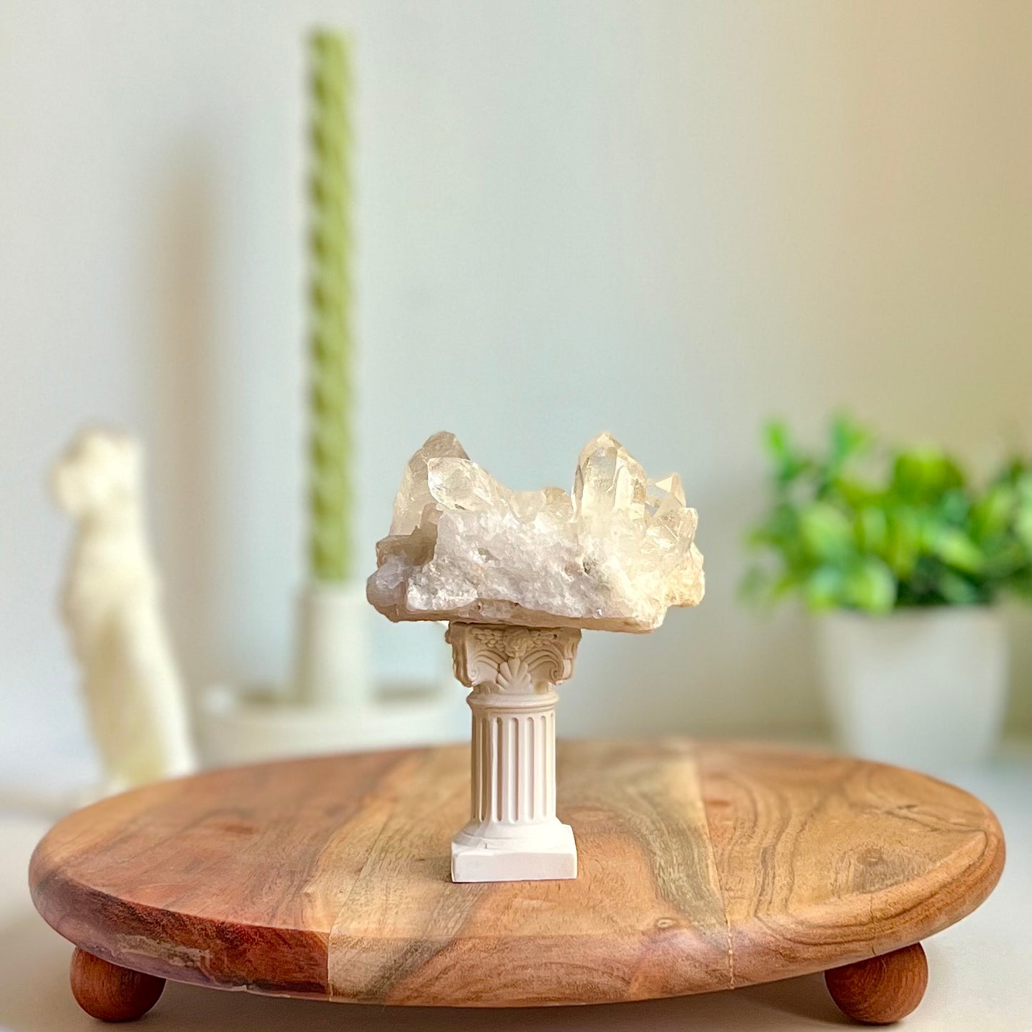 Drusa de Cuarzo Blanco