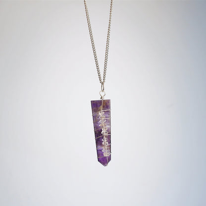 Collar Amatista con Herkimer