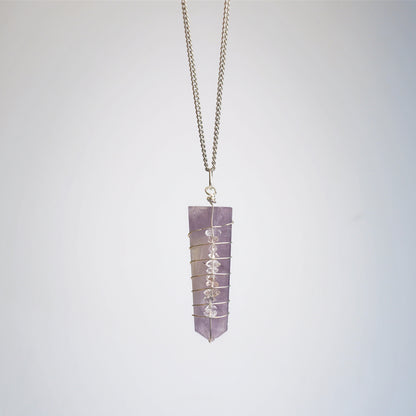Collar Amatista con Herkimer