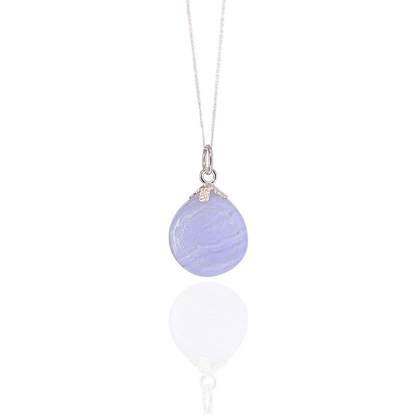 Collar Calcedonia - White Shine