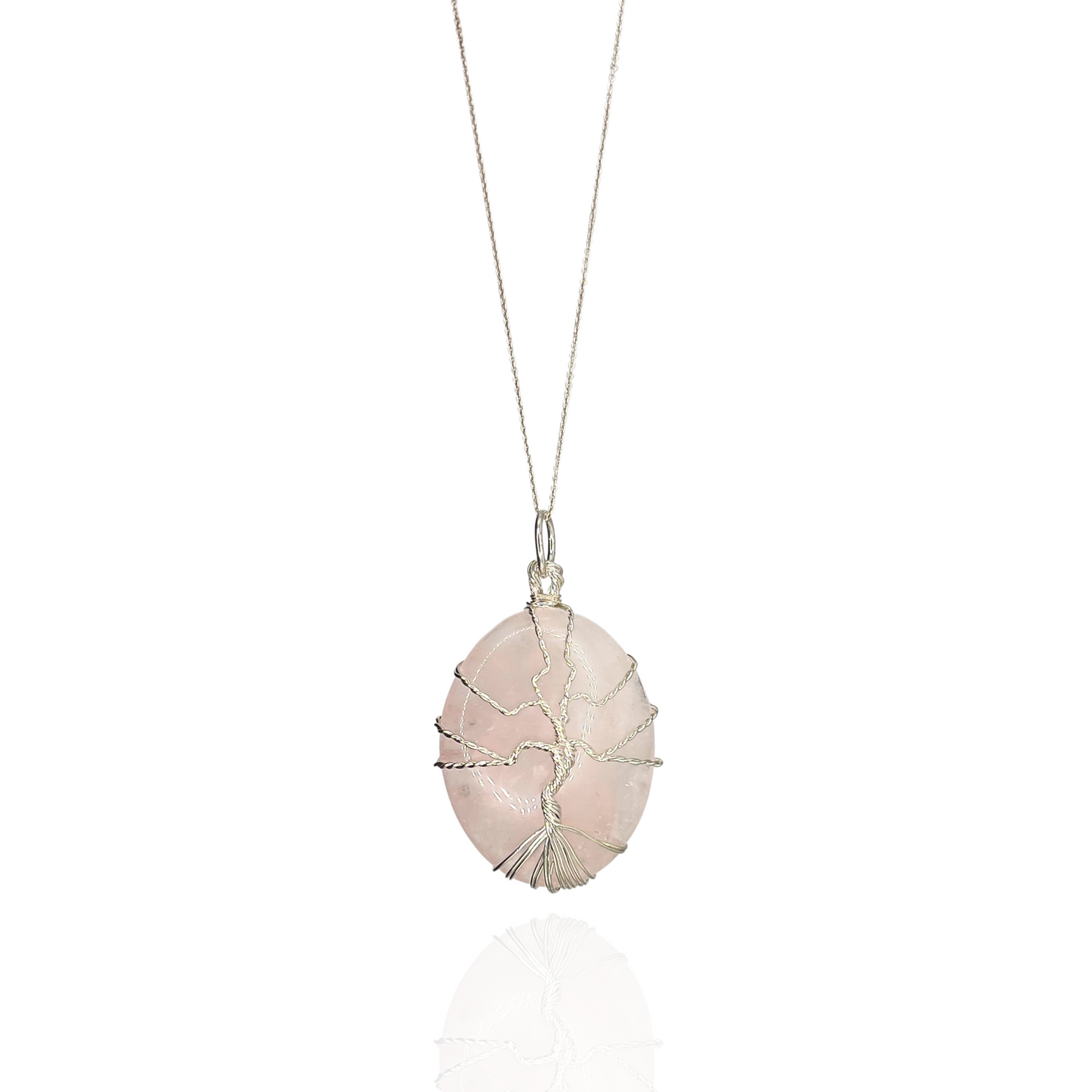 Collar Cuarzo Rosa | Árbol de la Vida