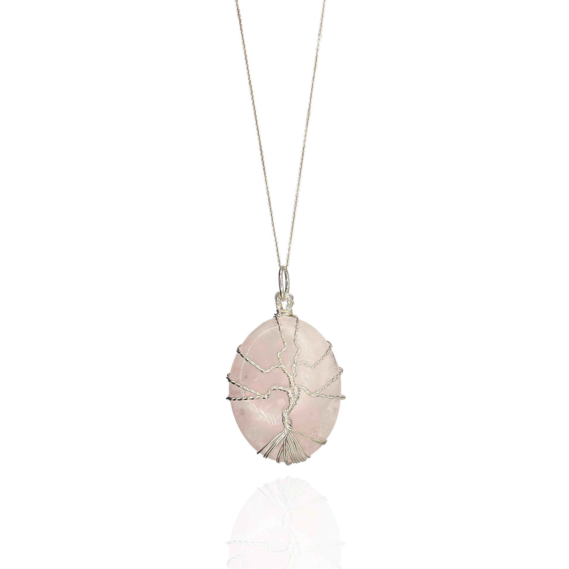 Collar Cuarzo Rosa | Árbol de la Vida