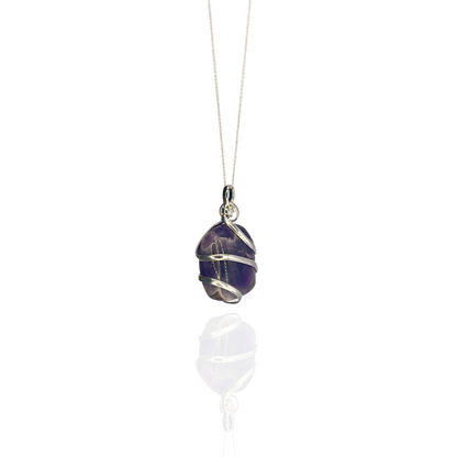 Collar espiral con Amatista - White Shine